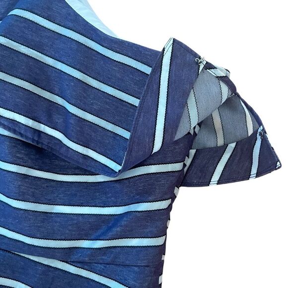 Prose & Poetry Striped One Shoulder Ruffle Mini Dress - Picture 4 of 8